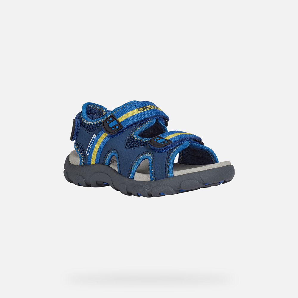 Sandales Geox Strada - Bleu - Garcon 956874-OYM